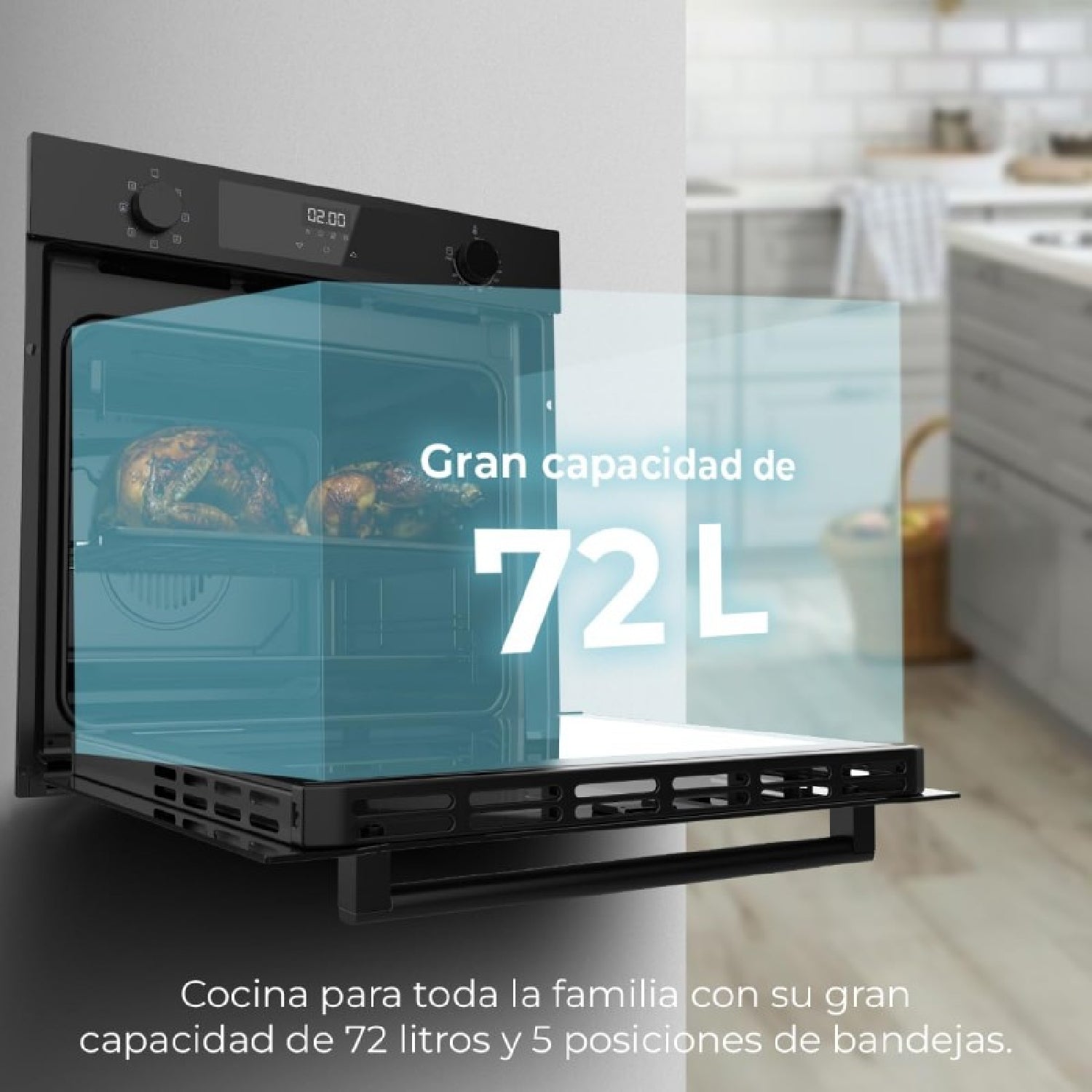 Cecotec Horno Multifunción Bolero Hexa M226000 Glass Black A_3