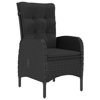 Vidaxl Juego De Comedor De Jardín 7 Piezas Negro_5