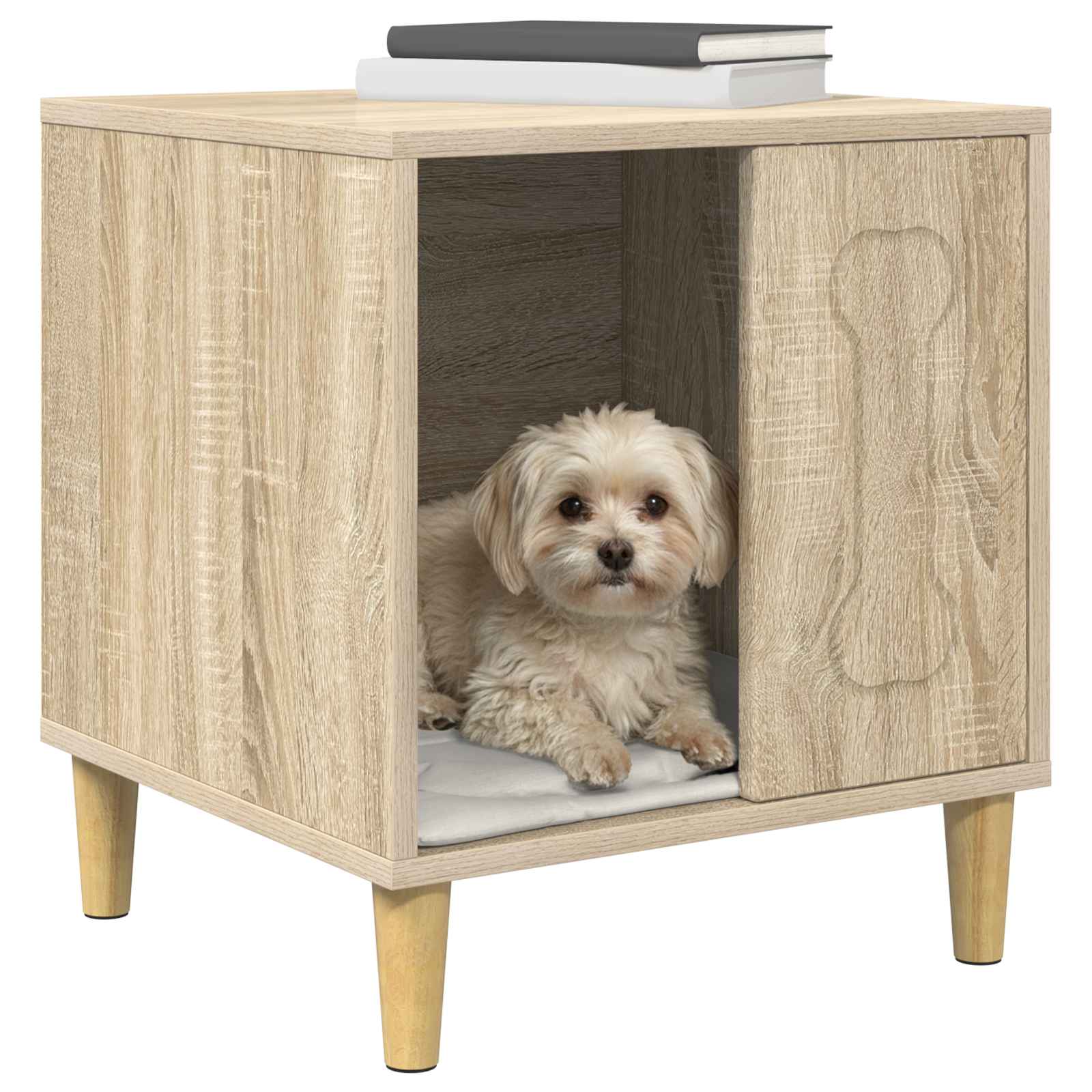 Casa Para Perros Sonoma 44 X 42 X 49 Cm Madera De Ingeniería_2
