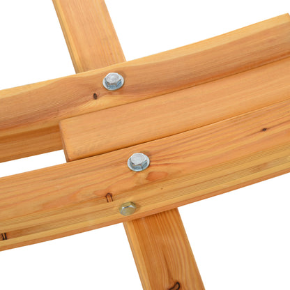 Outsunny Soporte Para Hamaca De Madera 325x120x118 Cm Carga Máx. 120 Kg Natural_4