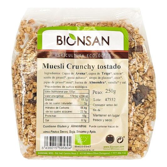 Muesli Tostado Con Miel Eco Bionsan 250gr_0