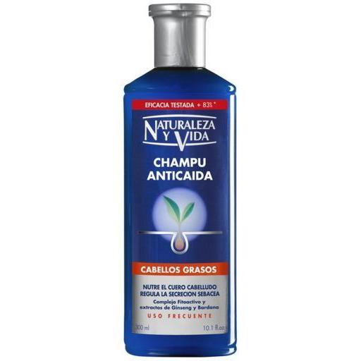 CHAMPÚ ANTICAÍDA cabello graso 300 ml NATUR VITAL