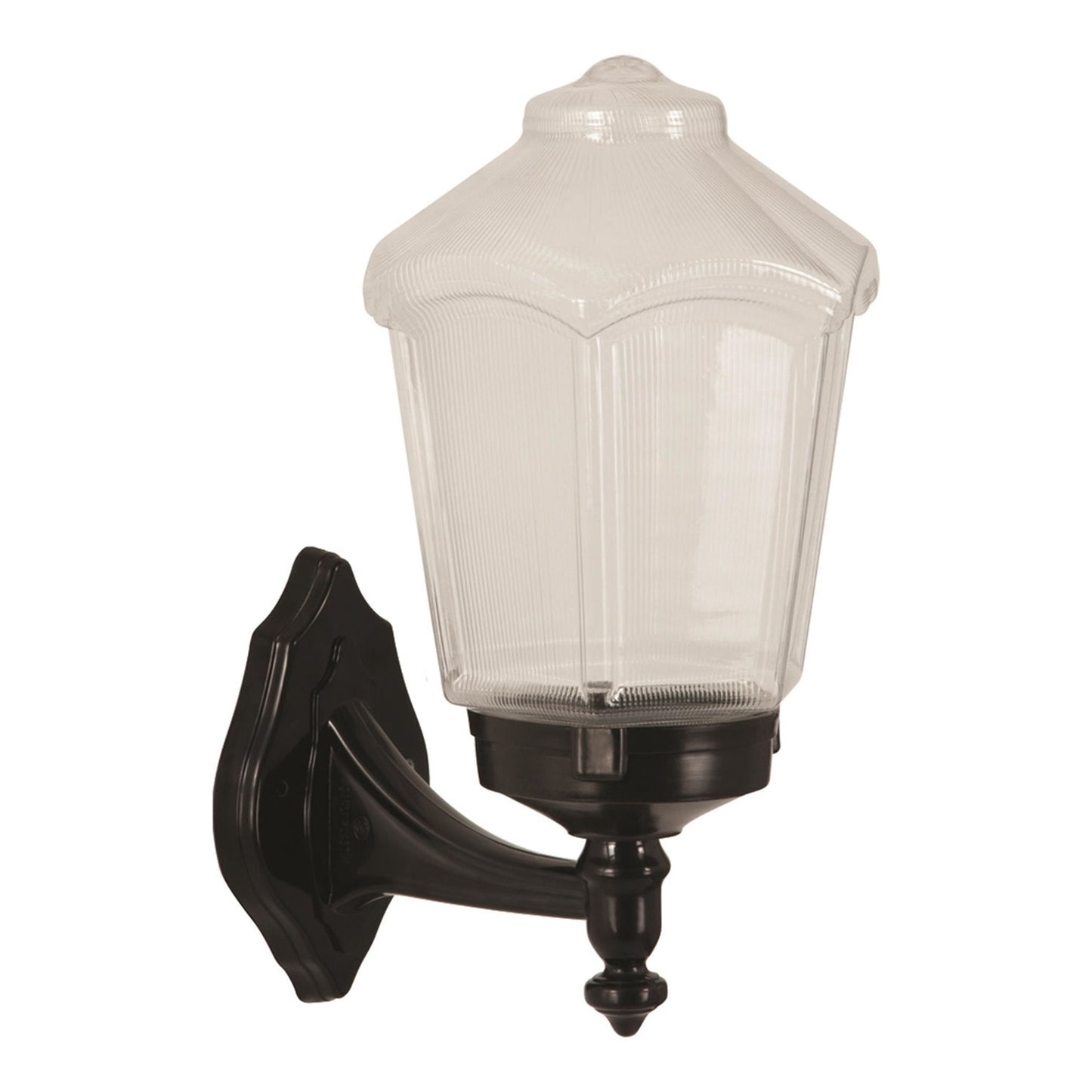 Aplique De Pared Para Exterior, Abs , Negro, 25x20x34, Casquillo E 27 Max 60 W_0