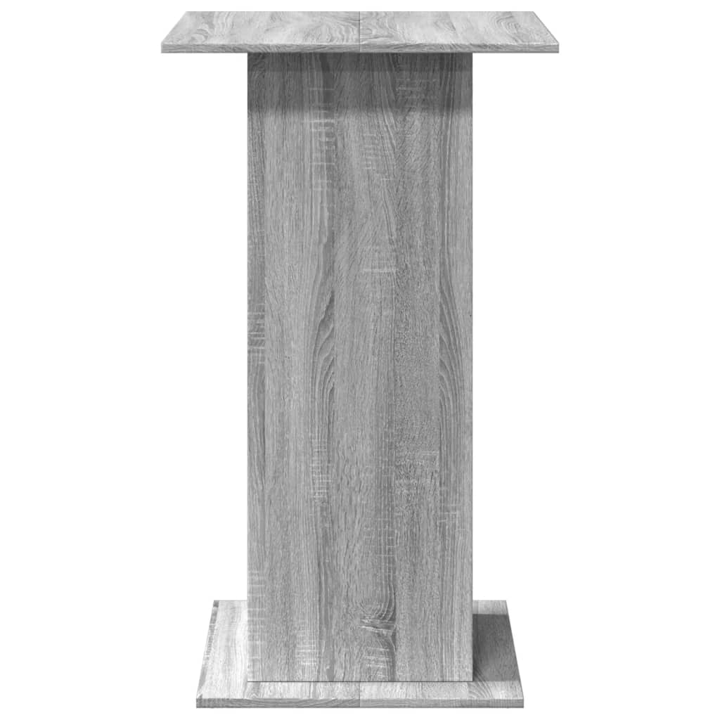 Mesa Alta Bar Con Almacenaje Madera Gris Sonoma 60x60x102 Cm_3