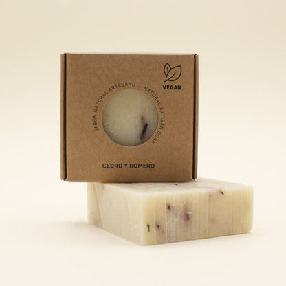 Jabón Natural Artesano de Cedro y Romero Labnatur 100 g | Tonifica y Revitaliza | Piel Apagada o Fatigada | Vegano_1