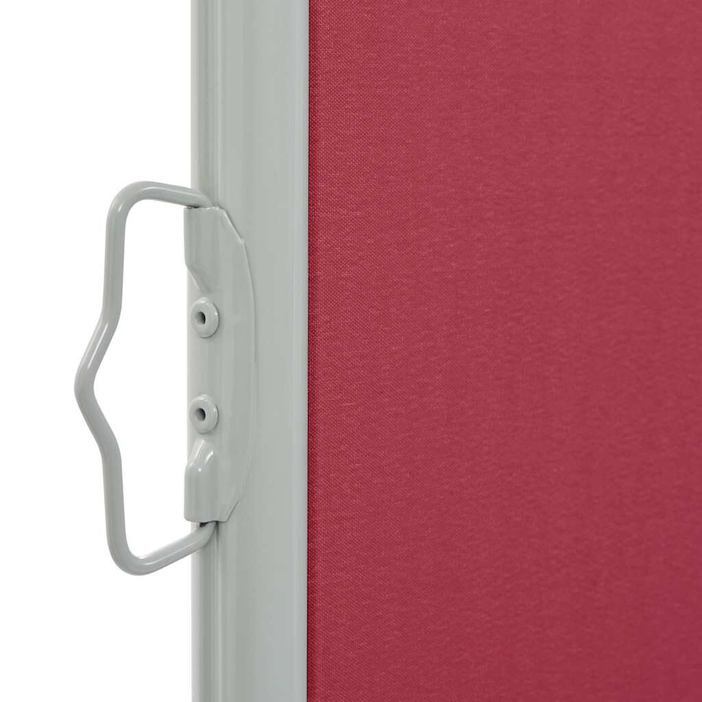 Vidaxl Toldo Lateral Retráctil De Jardín O Terraza Rojo 100x300 Cm_4