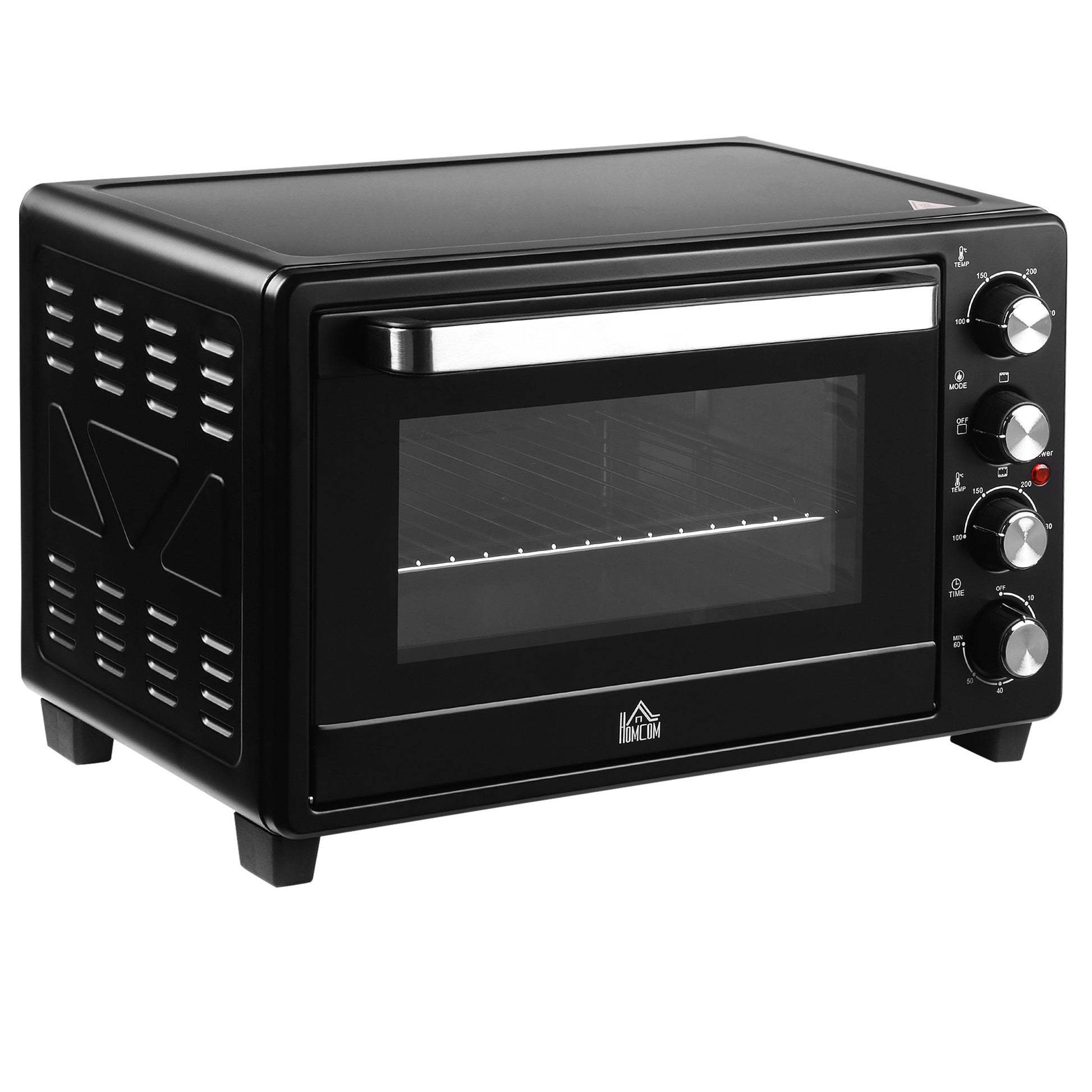 Homcom Mini Horno Eléctrico 32l 1600w 52,2x38,1x33,5 Cm Negro_0