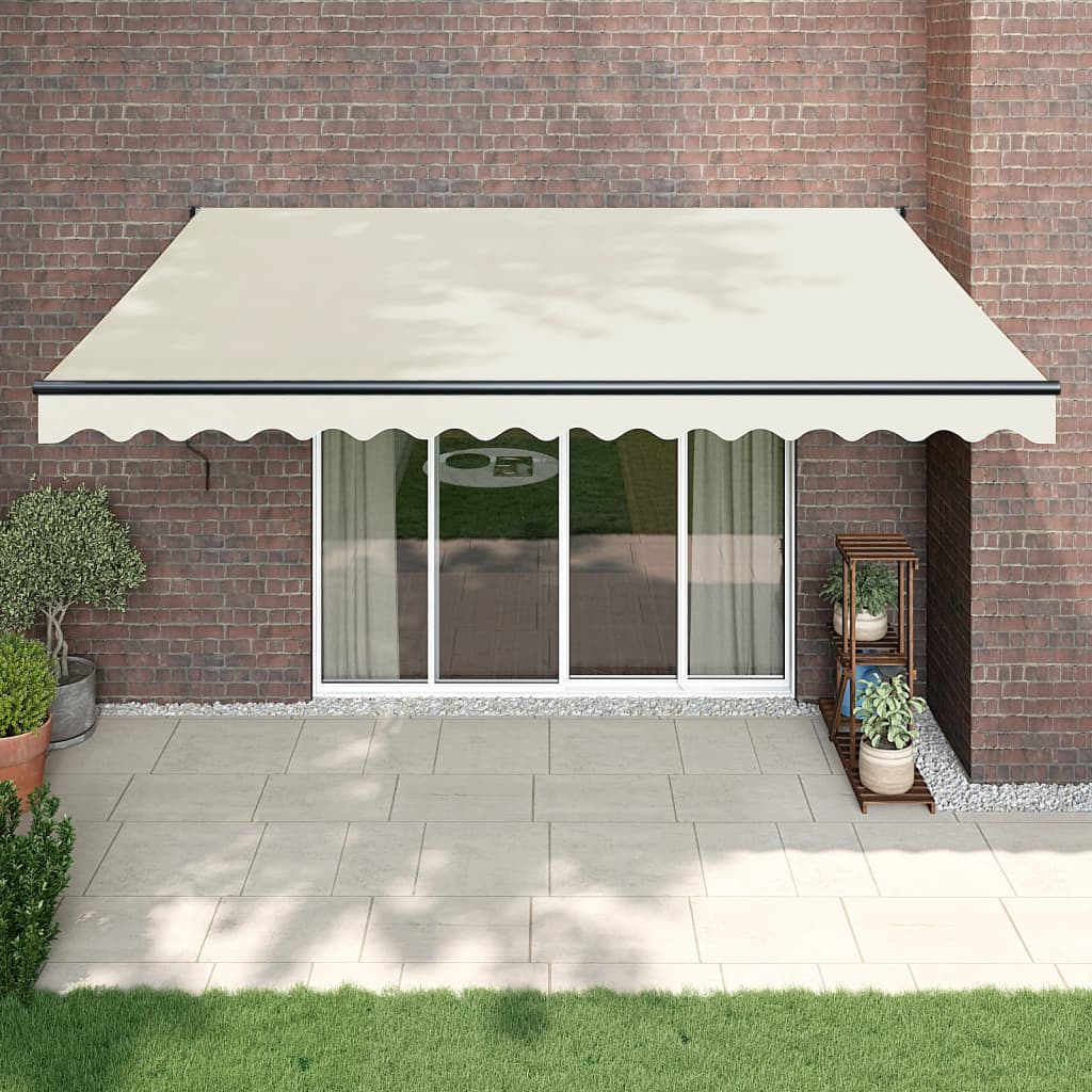Toldo Retráctil Automático Color Crema 4,5x3 M_1