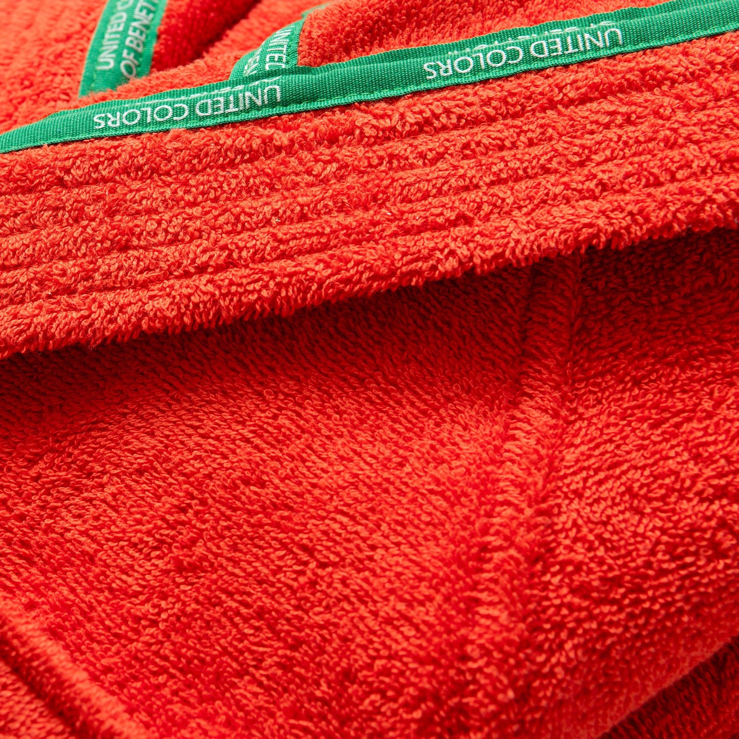 Albornoz Con Capucha M/l 360gsm 100% Algodón Rojo Rainbow_4
