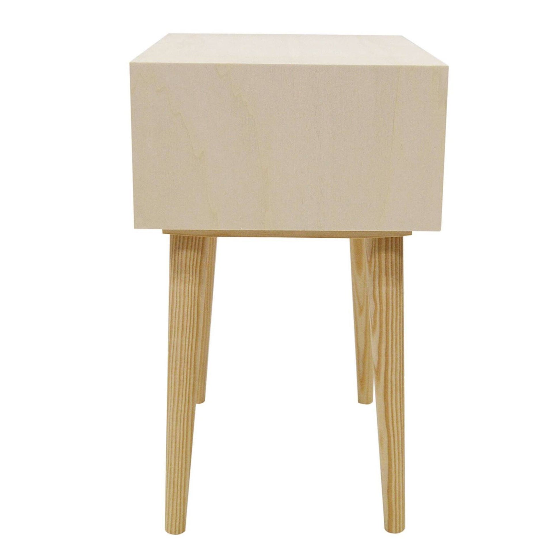 Well Home - Mesa Mercury Sin Barniz 40x30x50cm