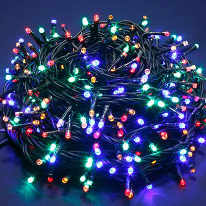 Well Home Cadena De Luz Led Solar Multicolor Con 400 Leds Y Panel Solar Policristalino_3