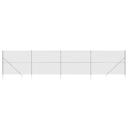 Cerca De Alambre Con Pinchos De Anclaje Plateado 2,2x10 M / Vetonek_1