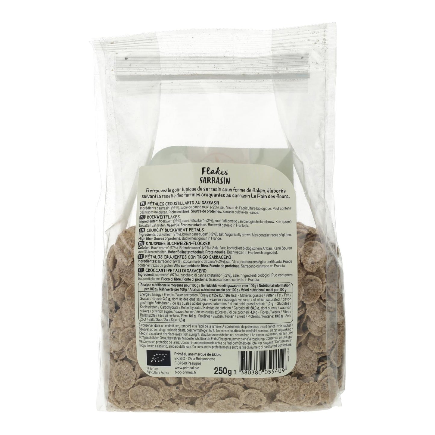 Flakes de Trigo Sarraceno Bio Primeal 250 g