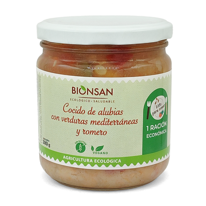 Cocido De Alubias Con Verduras Mediterraneas Eco Bionsan 280gr_0
