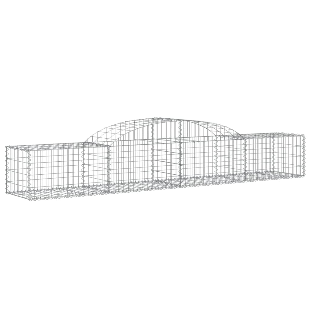 Cestas De Gaviones 17 Uds Forma De Arco Hierro 300x50x40/60 Cm_2