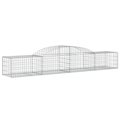 Cestas De Gaviones 17 Uds Forma De Arco Hierro 300x50x40/60 Cm_2