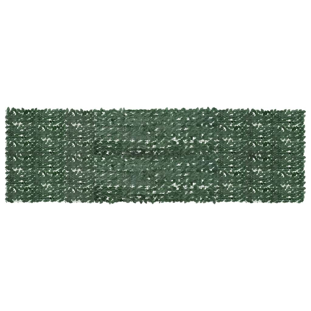 Vidaxl Toldo Para Balcón Con Hojas Verde Oscuro 500x150 Cm_0