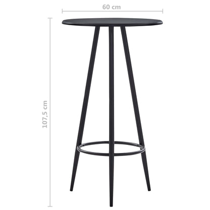 Mesa Alta De Cocina Mdf Negro 60x107,5 Cm_2