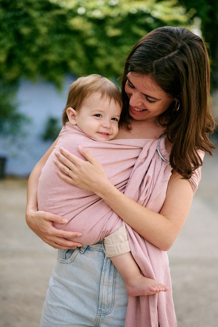 Bandolera Portabebé Momawo Fresh Cinamon Bambú_2