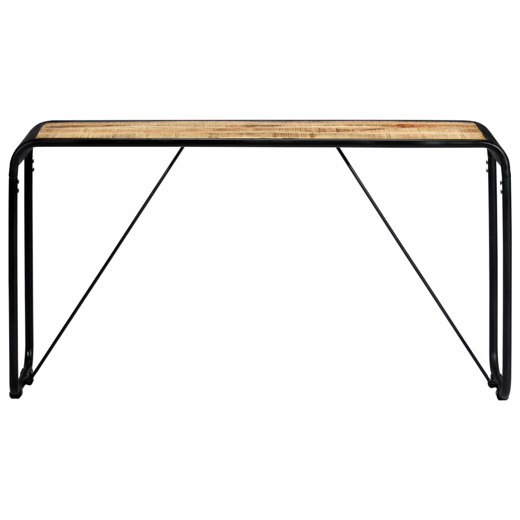 Mesa Consola De Madera Maciza De Mango Sin Tratar 140x35x76 Cm_0