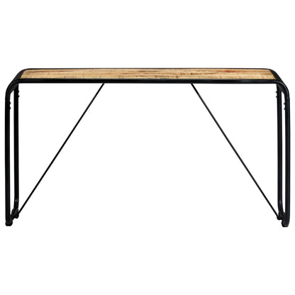 Mesa Consola De Madera Maciza De Mango Sin Tratar 140x35x76 Cm_0