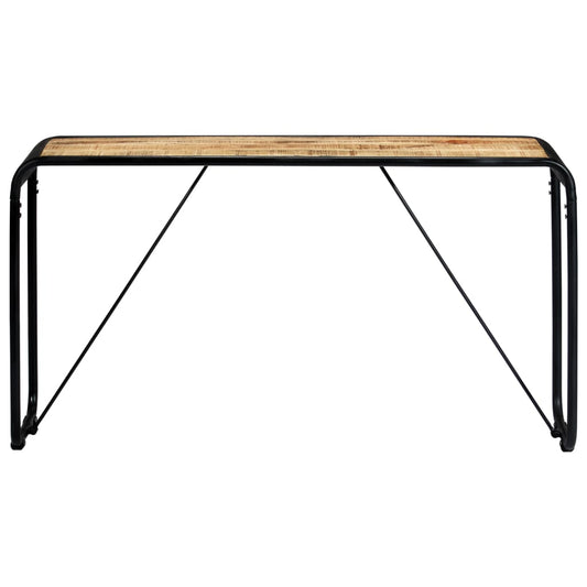 Mesa Consola De Madera Maciza De Mango Sin Tratar 140x35x76 Cm_0