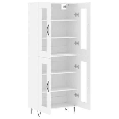 Aparador Alto Madera Contrachapada Blanco 69,5x34x180 Cm_3