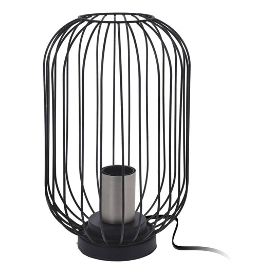 Well Home Lampara De Mesa Color Negro En Metal Ø18x29cm_0