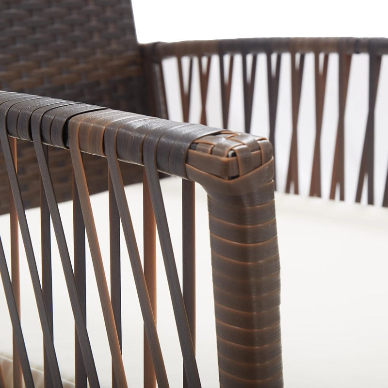 Vidaxl Sillones De Jardín Con Cojines 2 Uds Ratán Sintético Marrón_5