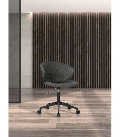 Silla Despacho Giratoria Elevable Acabado Gris Oscuro, 60m(ancho) 73/82cm(altura) 54cm(fon_1