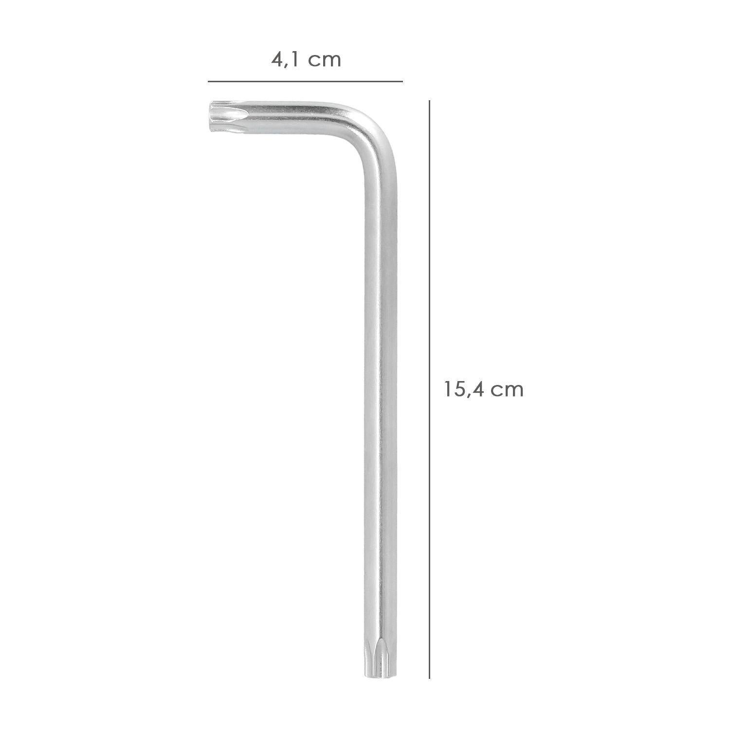 Llave Torx Inviolable Larga Acero Cromo Vanadio Profesional T50 Mm. Llave Estrella, Llave Allen Estrella_1