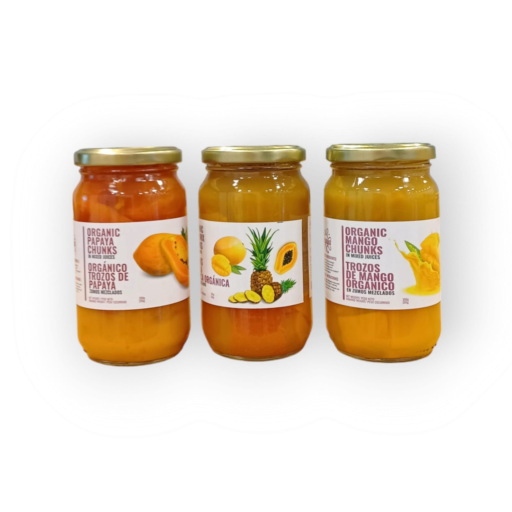 Papaya/ Trozos De Fruta Con Zumo De Fruta Natural Maya Organic 350g_1