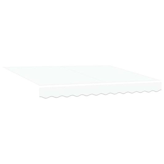 Toldo Retráctil Blanco 300 X 250 X 165 Cm Tela Y Metal_0