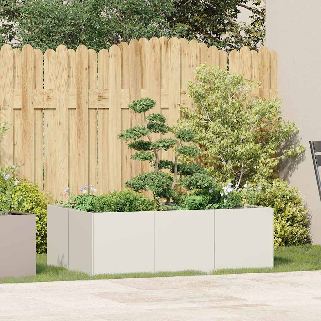 Jardinera Acero Blanco 120x80x40 Cm_2
