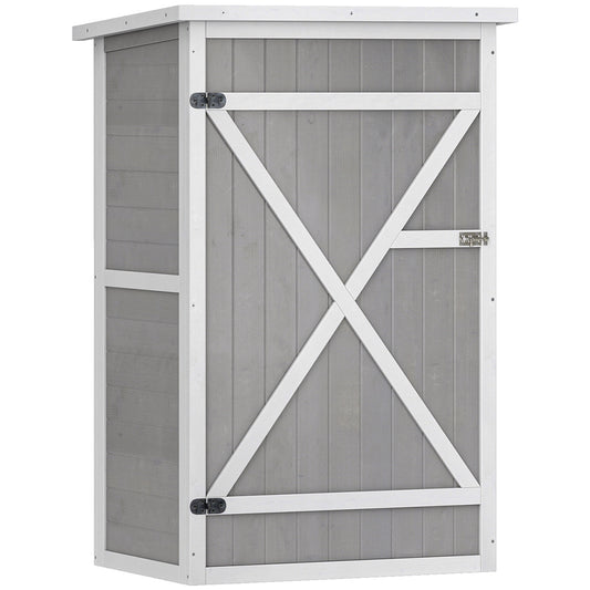 Caseta Para Jardín 76x56x115 Cm Gris_0