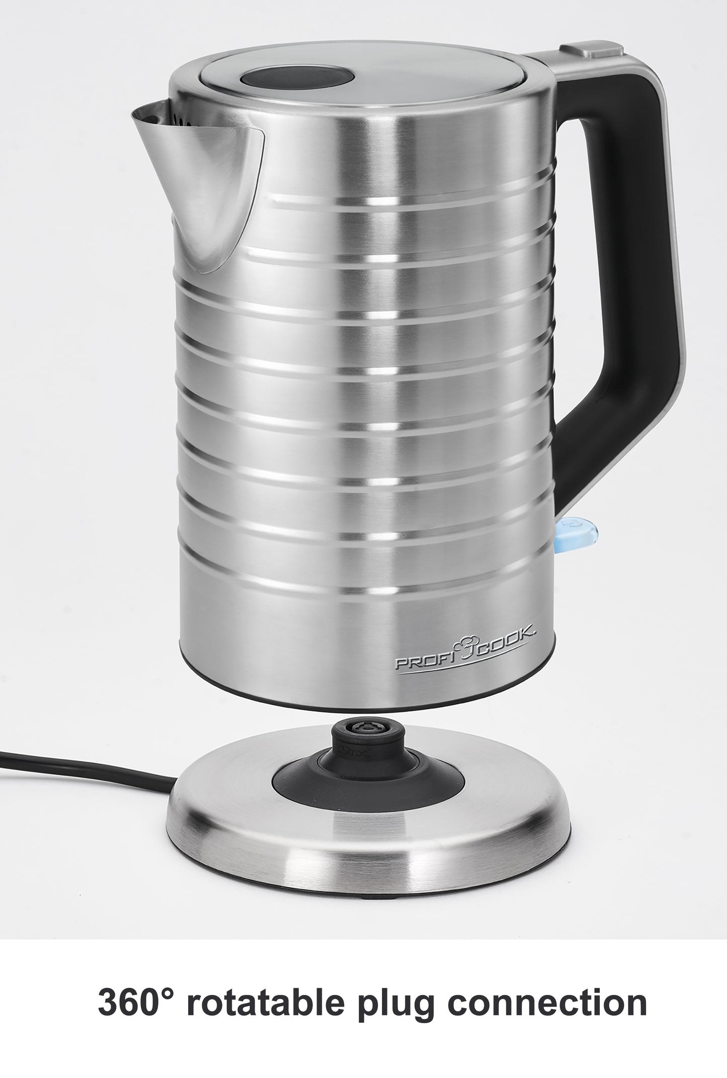 Hervidor Agua Eléctrico, 1,7 L, Sin Bpa, Acero Inoxidable, Resistencia Oculta, Inalámbrico Proficook Wks1119, 2200w_3