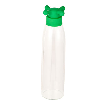 Botella De Agua 500ml Borosilicato Tapa Verde De Grifo Colección Rainbow_1