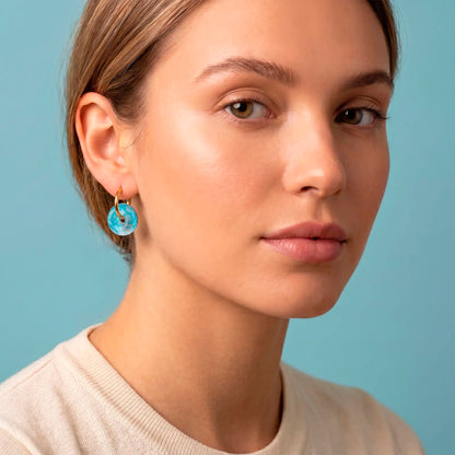 Pendientes Rodas Nature Vibes x Aurarte – Vidrio de Mar Reciclado de Galicia_3