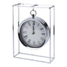 Well Home Reloj Modelo Colgado En Metal Plateado 18,8x5,8x25cm