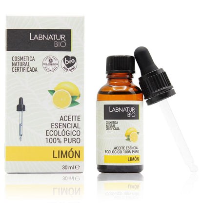 Aceite Esencial de Limón 100% Puro Labnatur Bio 30 ml | Piel Grasa, Cabello y Difusor | Purificante | Vegano_0