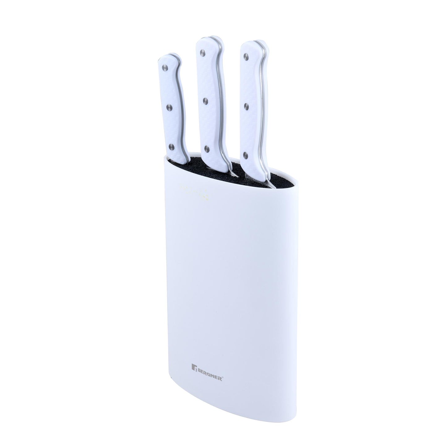 Set De 3 Cuchillos (chef + Santoku + Multiusos) Con Tacoma Naturally En Acero Inoxidable Bergner_0