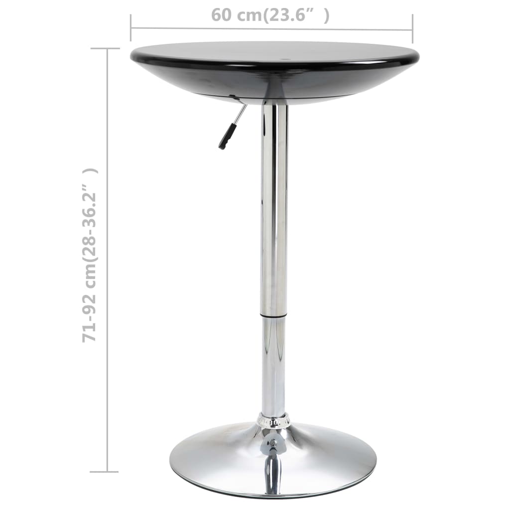 Mesa Alta De Cocina Abs Negro Ø60 Cm_3