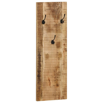 Percheros De Pared 2 Uds Madera Maciza De Mango 36x110x3 Cm_0