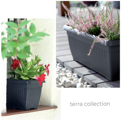 Maceta Terra 3,5l., Dimensiones (mm) 190x190x160, Color Antracita_1