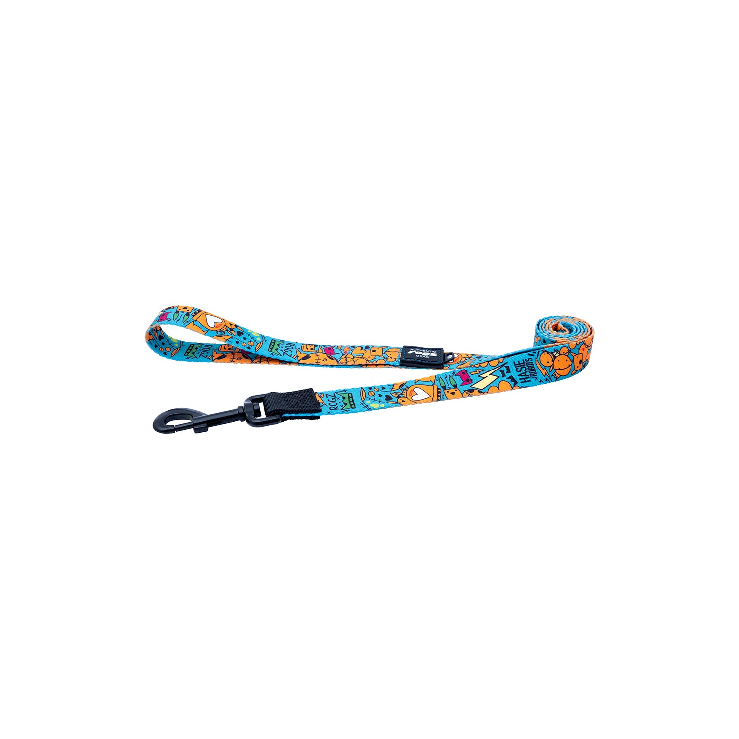 Correa Para Perro, Modelo Fusion De Rogz, Estampado Graffiti Azules. Talla S (8-14kg)_3