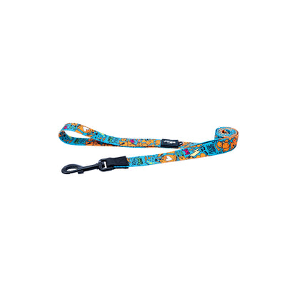 Correa Para Perro, Modelo Fusion De Rogz, Estampado Graffiti Azules. Talla S (8-14kg)_3