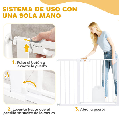 Pawhut Barrera De Seguridad Para Perros Extensible 75-131 Cm_3