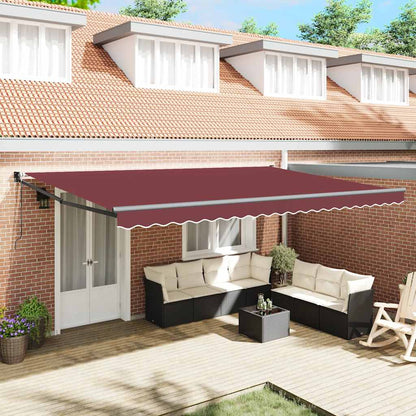 Toldo Retráctil Automático Burdeos 500x300 Cm_1
