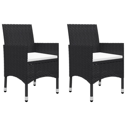 Vidaxl Juego De Comedor De Jardín De 5 Piezas Negro_5