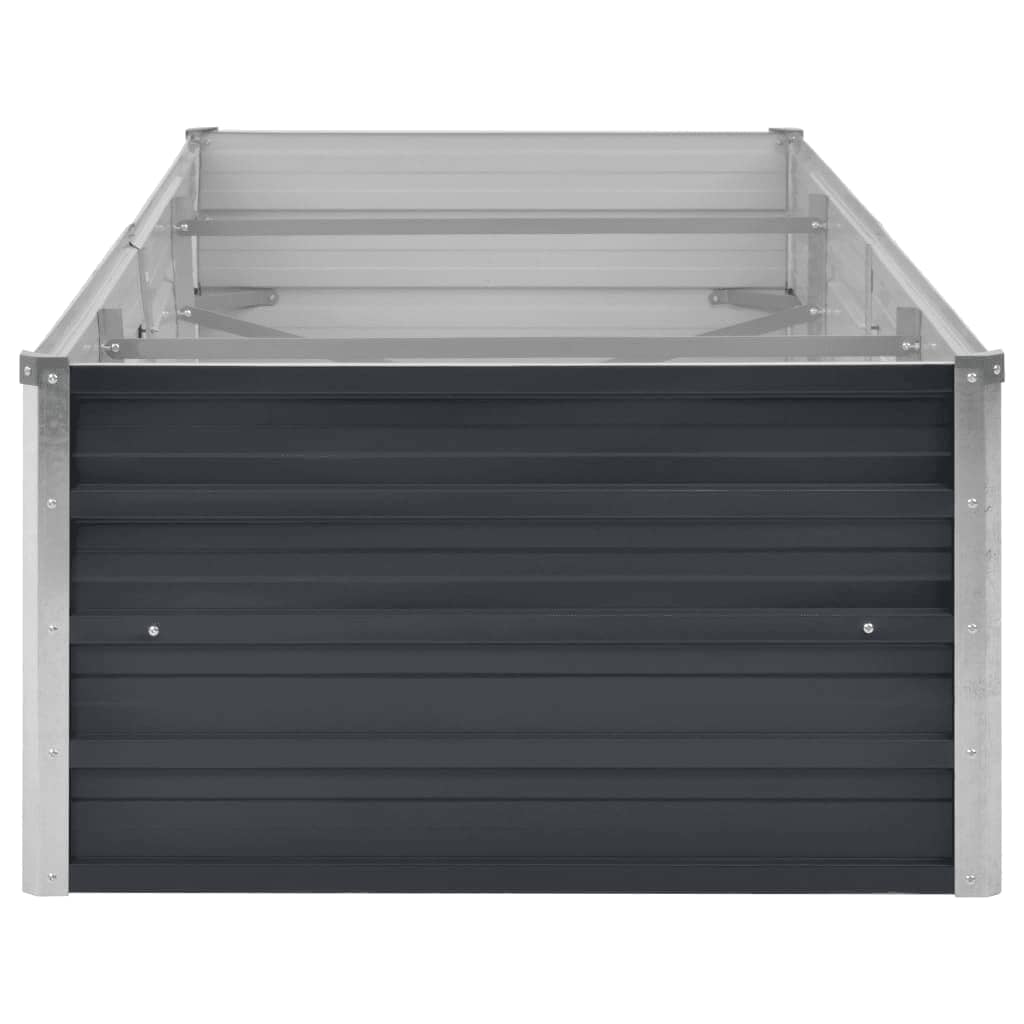 Arriate De Acero Galvanizado Gris Antracita 240x80x45 Cm_4